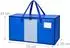 Relaxdays Umzugstasche 100L mit Rundum-Reißverschluss, blau, 4er-Set