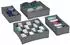 Relaxdays Unterwäsche Organizer Set Vliesstoff Pappe Hellgrau Faltbar 9 cm x 32 cm x 32 cm 0,5 kg