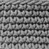 Homescapes Aufbewahrungskorb gestrickt, 100% Baumwolle, grau, rund 37x21cm (800001405330)