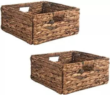 Idimex Lanzi Aufbewahrungskorb Wasserhyazinthe, 2er-Set, 32x15x32cm (800001114735)