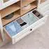LuxusKollektion Schubladen Organizer 6er-Set, Stoff, weiß
