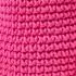 Homescapes Aufbewahrungskorb gestrickt, 100% Baumwolle, pink, rund 37x21cm