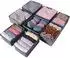 LuxusKollektion ORLISA Schubladen-Organizer, faltbar, Stoff, 8er-Set