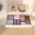 LuxusKollektion ORLISA Schubladen-Organizer, faltbar, Stoff, 8er-Set