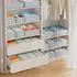 LuxusKollektion Schubladen-Organizer, Stoff, faltbar, 15-teilig, beige