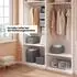 Woltu Aufbewahrungsbox mit Deckel, faltbar, grau, 20L, 6er-Set (W0ITT2080)