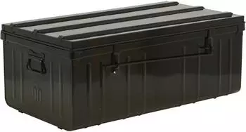 Proregal Metall Transportbox Geldo 37 x 90 x 50 cm 166,5 Liter Feuerhemmend Stapelbar Abschlie&szlig;bar Anthrazit
