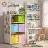 Sekey Aufbewahrungsboxen 6er Set Stoffboxen Faltboxen aus Vliesstoff mit Griff 33x33x33cm 6 Farben Bunt Regalbox für Kallax Regal Spielzeug Kleidung