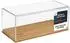 HMF Acryl-Vitrine mit Holzsockel für Modellautos, 27x12x11cm, transparent (46872)