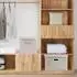 LuxusKollektion Aufbewahrungsbox mit Deckel, Stoff, faltbar, beige, 44x30x29cm, 3-Stück