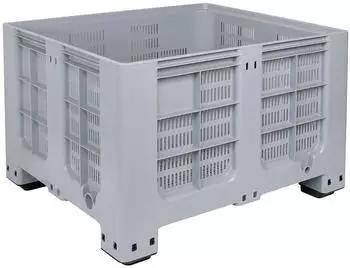 BRB Palettenbox 610l, 1200x1000x760mm, grau, durchbrochen (20035)