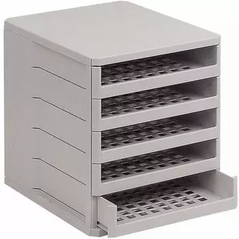 Ninka Ablagebox Ordner Kunststoff wei&szlig;grau 275x320mm (4100.90 20171)