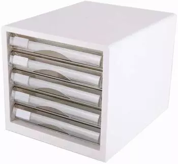 deli D360202 Schubladenbox A4, 5 Schubladen, wei&szlig; (D360202)