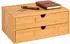 Relaxdays Schubladenbox Bambus Hellbraun