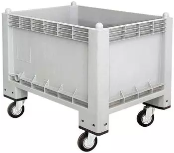BRB Industriebox mit 4 Lenkrollen, lebensmittelecht, 300L, 1000x700x790mm (22196)