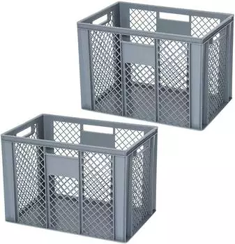 BRB Eurobeh&auml;lter geschlossener Boden 600x400x420mm 83L grau