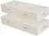 LuxusKollektion Unterbett-Aufbewahrungsbox, faltbar, beige, 100cm, 2er-Pack