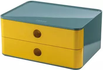 HAN Allison SMART-BOX Schubladenbox 2 Schubladen, stapelbar, gelb (1120-45)