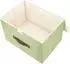 LuxusKollektion Faltbare Aufbewahrungsbox mit Deckel, Stoff, grün, 38x25x25cm, 5er-Set