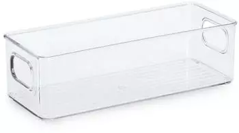 Zeller Aufbewahrungsbox transparent, Kunststoff, 25,5x9,5x7,6cm (14751)