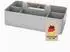 Intirilife Make-Up-Organizer Caddy mit Griff, grau, 5 Fächer (IL-100453)