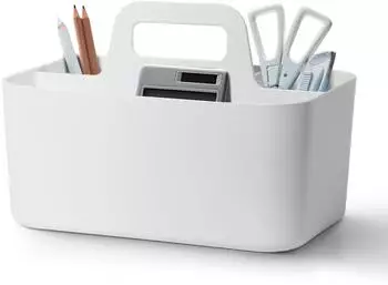 LuxusKollektion SYLANDO Aufbewahrungskorb mit Griff, Kunststoff, stapelbar, 24x15x11cm
