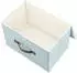 LuxusKollektion Faltbare Aufbewahrungsbox mit Deckel, Stoff, aqua, 38x25x25cm, 5er-Set