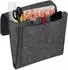 Relaxdays Betttasche Filz Dunkelgrau 5 Fächer 26 cm x 28 cm x 5 cm 180 g