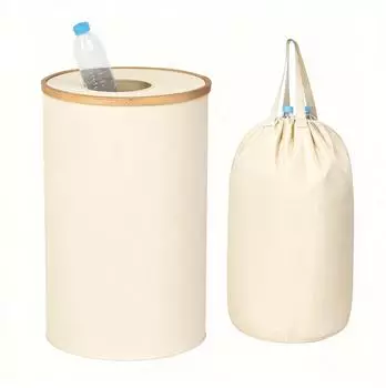 Relaxdays Pfandflaschen Sammelbehälter 100l Beige ellbraun