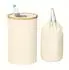Relaxdays Pfandflaschen Sammelbehälter 100l Beige ellbraun