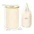Relaxdays Pfandflaschen Sammelbehälter 100l Beige ellbraun