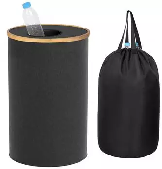 Relaxdays Pfandflaschen Sammelbehälter 100l Hellbraun chwarz
