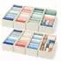 Relaxdays Schubladen Ordnungssystem 8-tlg. Set Beige