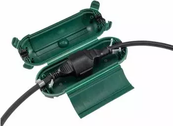 ChiliTec Kabelschutzbox F&uuml;r Aussen IP44 Mit Wandhalterung Gr&uuml;n