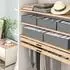 LuxusKollektion Schubladen-Organizer faltbar, dunkelgrau, 30x15x9cm, 8er-Set