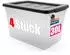 BigDean Aufbewahrungsbox mit Deckel Budget Line 30L, 4er-Set (1000894)