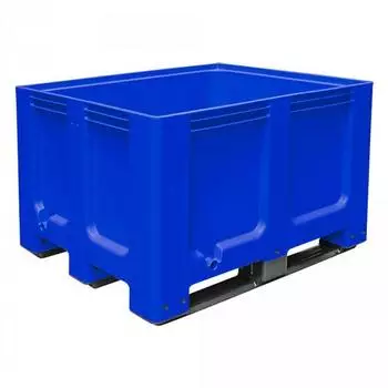 BRB Gro&szlig;box mit 3 Kufen, 1200x1000x760mm, PE-HD, blau (22863)