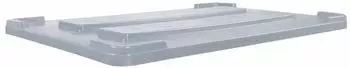 BRB Stapeldeckel f&uuml;r Palettenbox mit Au&szlig;enrippen 1170x800mm, grau (55646)