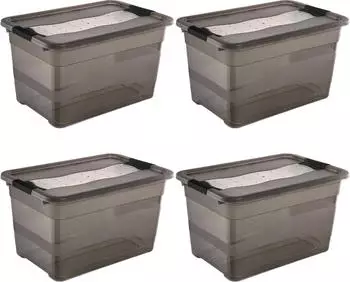 keeeper Cornelia Aufbewahrungsbox 52L Crystal Grey, 4er-Set (30253827000ZD)