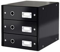 LEITZ Schubladenbox Click & Store blau 60480036, DIN A4 mit 3 Schubladen, 1 St.