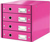 Leitz 60490023, Leitz Click & Store WOW Schubladenset (4 Schubladen) Pink