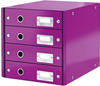 Leitz 60490062, Leitz Click & Store WOW Schubladenset (4 Schubladen) Violett