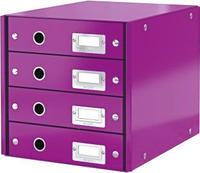 Leitz 60490062, Leitz Click & Store WOW Schubladenset (4 Schubladen) Violett