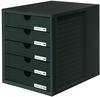 HAN 1450-13, HAN Systembox 1450-13 Schubladenbox Schwarz DIN A4, DIN C4 Anzahl der
