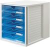 HAN 1450-64, HAN Systembox 1450-64 Schubladenbox Grau DIN A4 Anzahl der Schubfächer:
