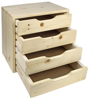 Dema Holz-Schubladenbox (4 Schubladen)