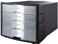 HAN 1012-363, HAN Schubladenbox Impuls transparent 1012-363, DIN C4 mit 4...