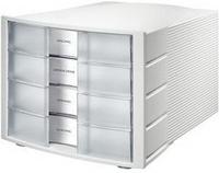 HAN 1012-63, HAN Schubladenbox Impuls transparent 1012-63, DIN C4 mit 4 Schubladen