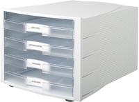 HAN 1013-63, HAN Schubladenbox Impuls transparent 1013-63, DIN C4 mit 4 Schubladen