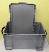 Aufbewahrungsbox 48,0 l silber 60,0 x 40,0 x 31,5 cm